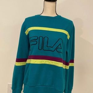 Urban Outfitters Fila Stripe Crewneck